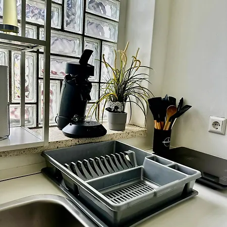 Apartment In Ruhiger Lage-waschmaschine-balkon